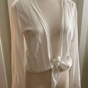 Tie blouse